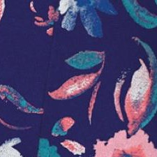 navy coral multi floral