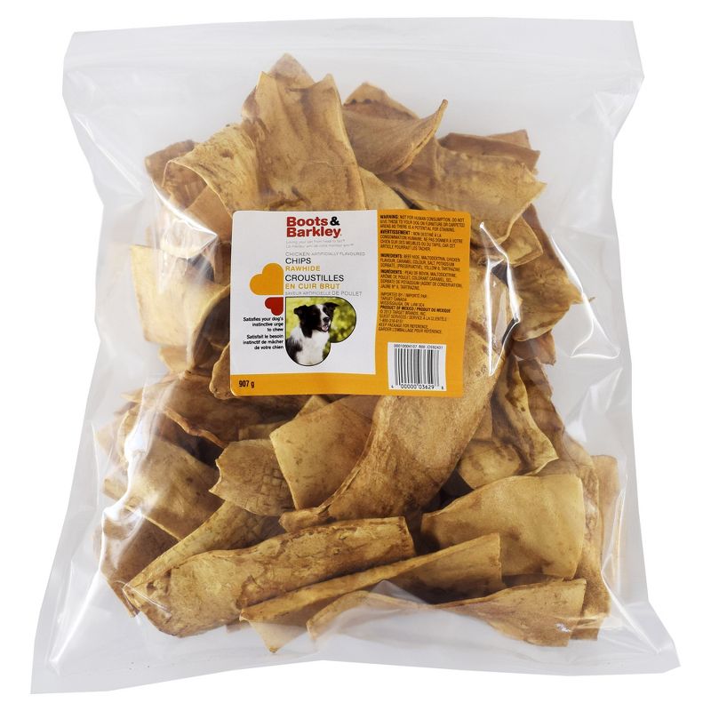 Chicken Flavored Rawhide Chips 32oz Bag - Boots & Barkley&#8482;, 1 of 5