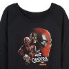 Women's - Marvel - Deadpool & Wolverine We Are Lightweight French Terry Wide Neck Long Sleeve Graphic Shirt - 2 of 4