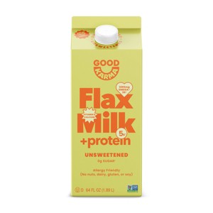 Good Karma Dairy-Free Unsweetened Flaxseed Milk - 64 fl oz - 1 of 4