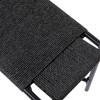 MAYEERTY Foot Rest Shoes Stools Handwoven Paper Rope Ottomans Black Entryway Living Room Bedroom Office - 3 of 4