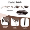 Tangkula Set of 2 Patio Chaise Lounge Stackable Folding Lounge Chair w/ Adjustable Back - 4 of 4