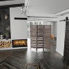 Royal Hampton 3 Panel Folding Mango Wood with Inticate Cut out Geometric Design Room Divider Screen - 4 of 4