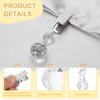 Unique Bargains Crystal Metal Ball Shape Pendant Tablecloth Weight Clips 4 Pcs - 3 of 4