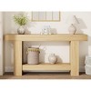 DobleePy Long Console Table for Entryway, Farmhouse 2-Tier Wooden Sofa Table with Storage for Living Room, Hallway, Entrance - 3 of 4