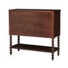 NicBex Farmhouse Accent Chest of Drawers with Turned Legs, Morocco Finish, Bedroom Storage Cabinet with 2 Drawers, Dresser for Bedroom - 3 of 4