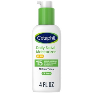 Cetaphil Daily Face Moisturizer with SPF 15 Fragrance Free - 4 fl oz - 1 of 4