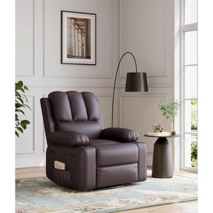 26'' Recliner Massage Chair for Adults,with Vibrating and Heating, 1.5X Sponge Filling, Side Pocket, Cup Holder, for Living Room, Bedroom - 1 of 4
