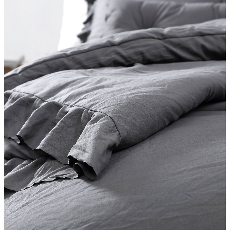 Davina Enzyme Washed Ruffle 6pc Comforter Set - Geneva Home Fashion, 2 of 5