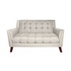 Comfortable Sofa Upholstered Couch Loveseat Sofa Vintage Style Love Seat Couch Mid-Century Sofa For Living Room Bedroom Apartment Office - 2 of 3