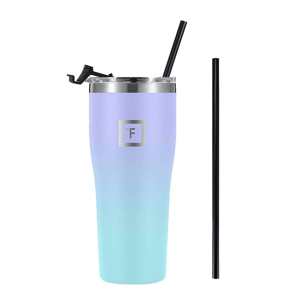 IRON FLASK 32oz Rover Tumbler - Leak-Proof Lid, Double Wall Vacuum Insulated, 2 Straws Cotton Candy