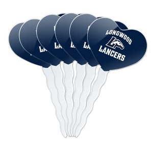 Longwood Lancer Heart Love Cupcake Picks Toppers Decoration Set of 6 - 1 of 4