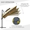 PAGED Rectangle Patio Umbrella Modern Market Umbrella with Push Button Tilt, Crank and 6 Ribs for Garden and Poolside, Base Not Included - 4 of 4