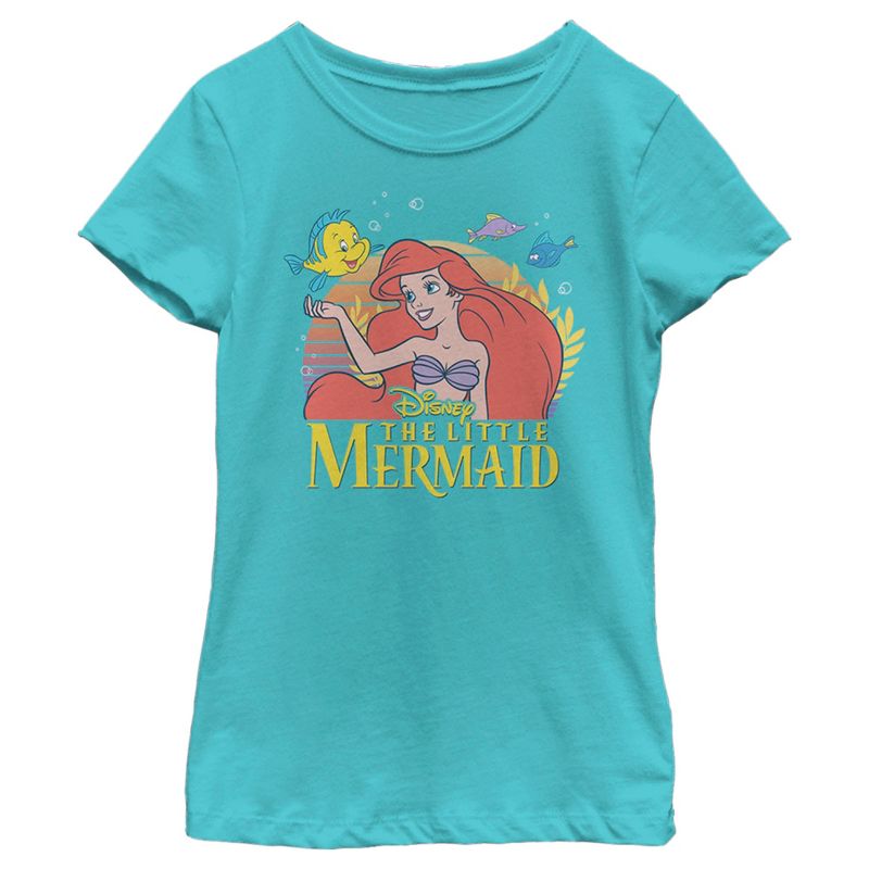 Girl's The Little Mermaid Ariel Classic T-Shirt, 1 of 5