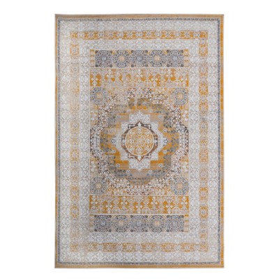 LunaLulinlk 8X10 Cream/Ivory /Medallion Non-Shedding Stylish and Stain Resistant Area Rug