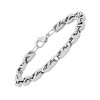 Steeltime Men's stainless steel mariner chain bracelet. Color Options: Silver, Gold - 2 of 4
