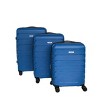 IZOD Ashley Polycarbonate Hard Shell Expandable Lightweight 360 Dual Spinning Wheels with Combo Lock 3-Piece Luggage Set - 3 of 4