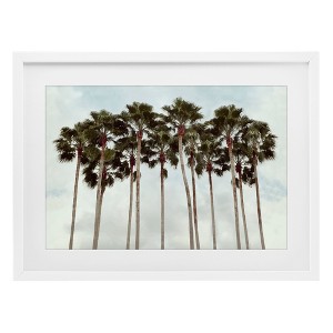 Stupell Industries Surfs Up Beach Palms Framed Print Under Glass - 1 of 4