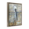Stupell Industries Coastal Pelican Bird Abstract Portrait Floating Frame Canvas Art, Brown, 25" x 31" - 2 of 4