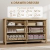Coucheta 3/6Drawer Rattan  Dresser for Bedroom, Boho Style with Freestanding Storage,Natural Finish - 4 of 4