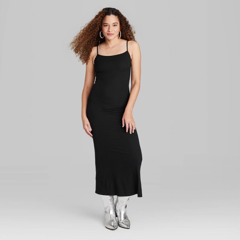 Women's Ribbed Maxi Slip Value Dress - Wild Fable™, 3 of 7