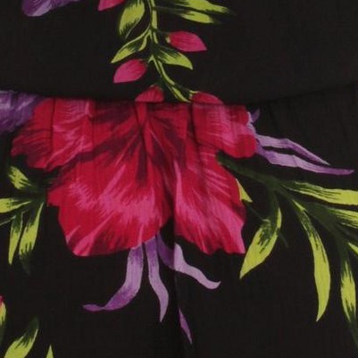 black - purple floral
