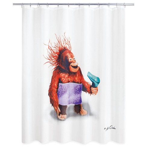 Monkey on sale shower curtain