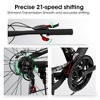 Gulches 26 Inch Steel Frame Shock Fork Plus Shock Absorber 21-speed Unisex Mountain Bike - 4 of 4