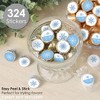 Big Dot of Happiness Blue Snowflakes - Winter Holiday Party Small Round Candy Stickers - Party Favor Labels - 324 Count - 2 of 4