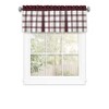 Kate Aurora Windowpane Plaid Country Farmhouse Rod Pocket Window Valance - 2 of 4