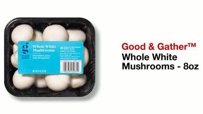 Whole White Mushrooms - 8oz - Good &#38; Gather&#8482;, 2 of 5, play video