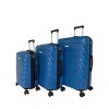 IZOD Ashley Polycarbonate Hard Shell Expandable Lightweight 360 Dual Spinning Wheels with Combo Lock 3-Piece Luggage Set - 4 of 4