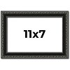 PosterPalooza | Photo Size Antique Black Picture Frame - UV Acrylic, Foam Board Backing, Hanging Hardware - 2 of 4