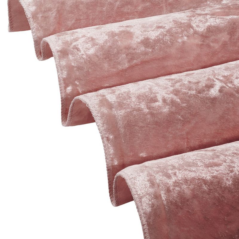 RCZ Décor Elegant Round Table Cloth - Made With Fine Crushed-Velvet Material, Beautiful Blush Tablecloth With Durable Seams, 3 of 5