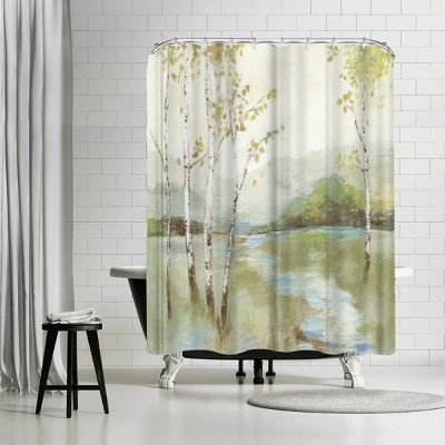 Americanflat Calm River by Pi Creative Art 71" x 74" Shower Curtain