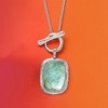Ross-Simons Roman Glass Toggle Necklace in Sterling Silver - 3 of 4