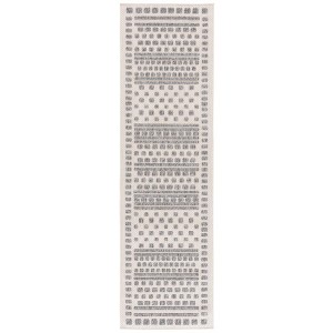 Milos MLO110 Power Loomed Indoor/Outdoor Runner Rug - Beige/Grey - 2'3"x8'- Safavieh - 1 of 4