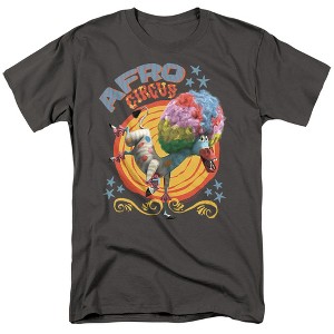 Madagascar Afro Circus Adult T Shirt, Charcoal - 1 of 4