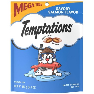 Temptations Savory Salmon Flavor Crunchy Cat Treats 6.3oz Target