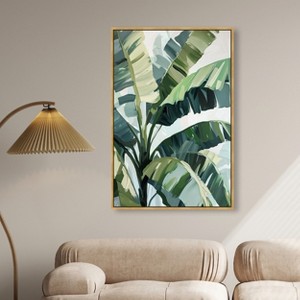 Art Remedy Banana Leaves Beach Framed - 1 of 4