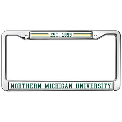 Northern Michigan University Full Size Standard License Plate Metal Frame