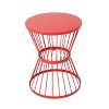 VYNXARIA side table£¬with clean, precise lines£¬Finished with a charming hourglass shape and open cage design£¬Red - 3 of 4