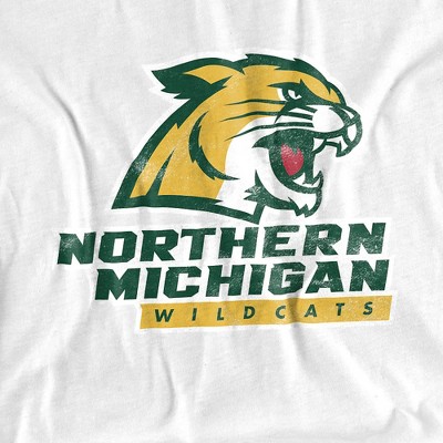 Men's Northern Michigan University Official Wildcats Logo T-Shirt