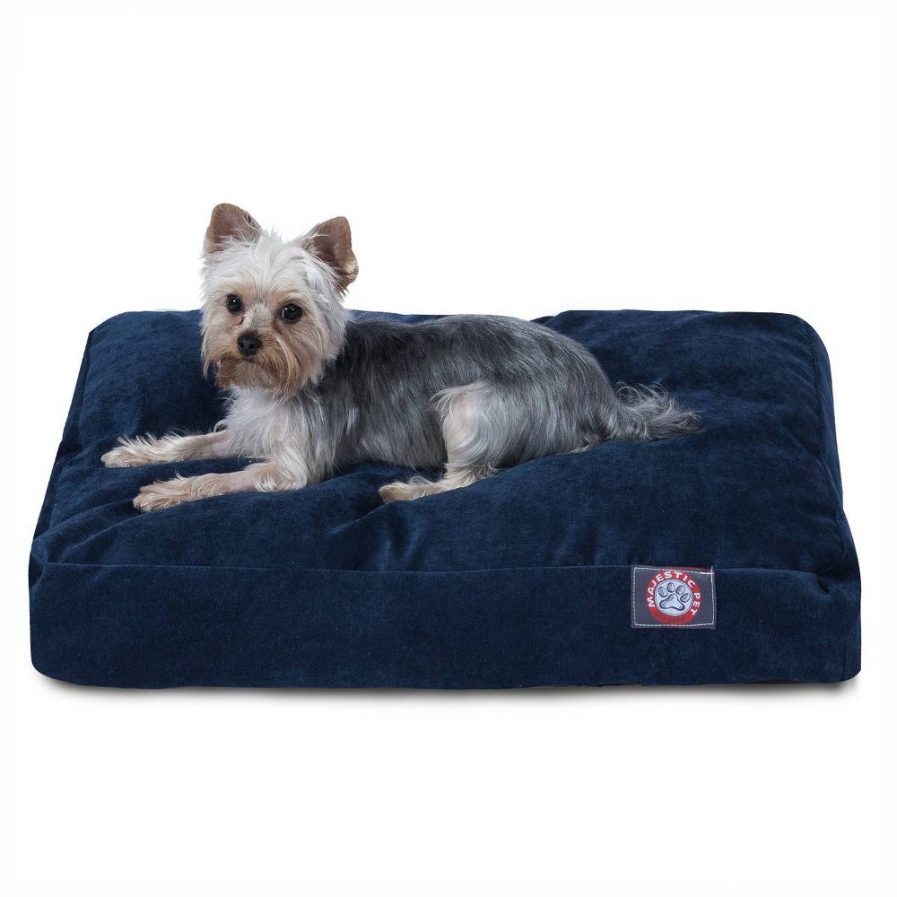 Photos - Bed & Furniture Majestic Pet Rectangle Dog Bed - Navy Blue Links - Small - S 