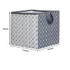 Bacati - Playful Fox Gray/white Arrow Storage Box Small - 4 of 4