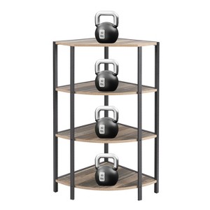 VYNXARIA 4 Tier Freestanding Corner Open Shelf: Ideal for Plant Display, Book Storage in Small Spaces - 1 of 4