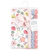 Hudson Baby Girls Cotton Poly Flannel Burp Cloths 8-Pack, One Size - 2 of 4