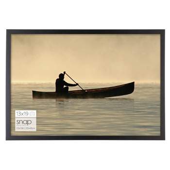 SNAP 13"x19" Wood Wall Mount Hanging Photo Picture Poster Frame Black