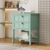 Bella Depot 2 Drawer Side Table,Dresser, End table,Suitable for bedroom, living room - 2 of 4