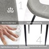 Dining Chairs Set of 4, Modern Accent Chairs, with Sturdy Black Metal Legs - 4 of 4